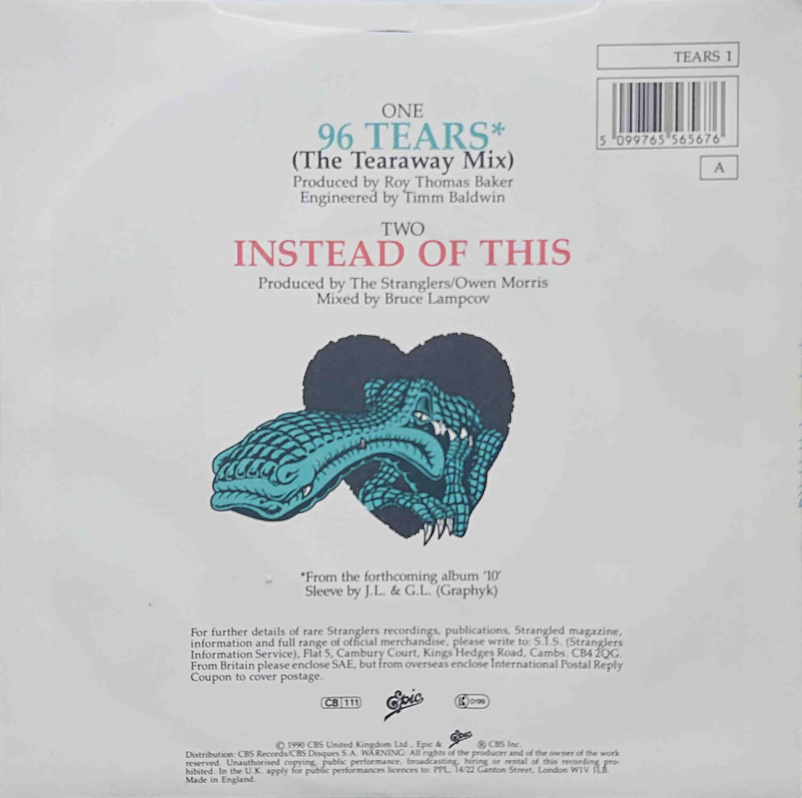 Back cover of TEARS 1